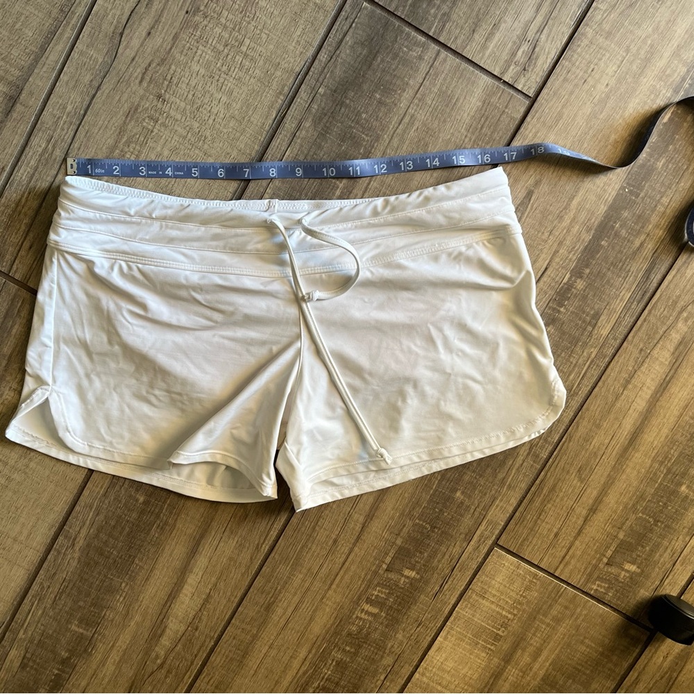 Women's White Athletic Shorts
